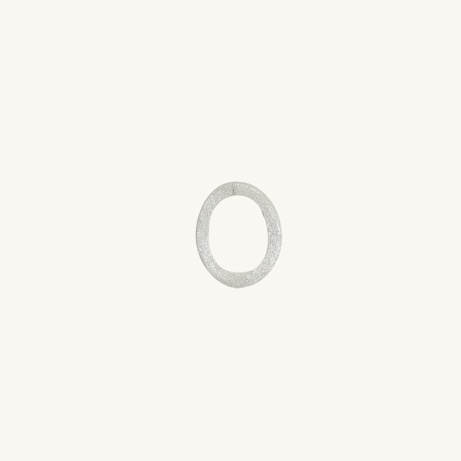Brushed Silver Oval Connector
