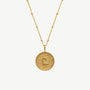 C*** Gold Shorthand Coin Necklace