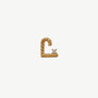 C*** Gold Shorthand Stud Earring