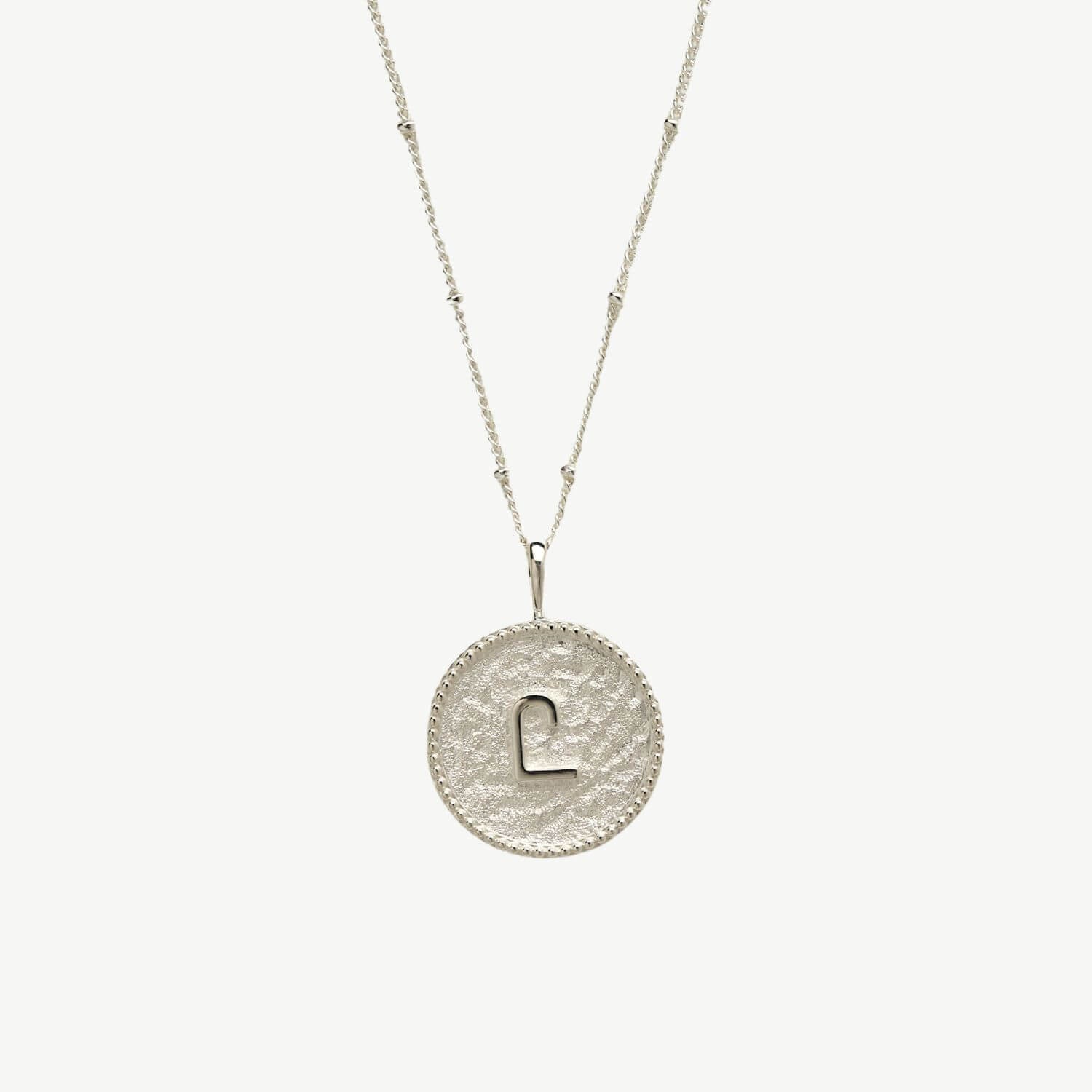 C*** Silver Shorthand Coin Necklace
