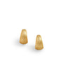 Brushed Gold Chunky Huggie Hoops