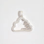 Sparkly Silver Cloud Charm Pendant