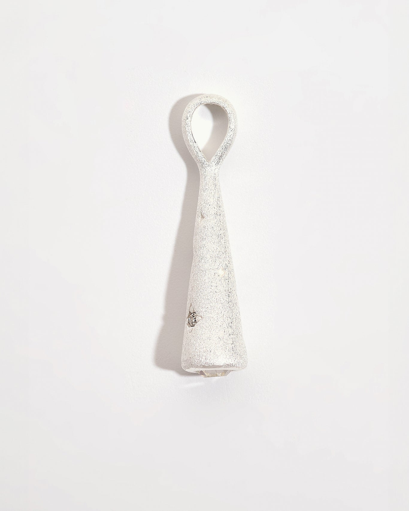 Sparkly Comet Silver Charm Pendant