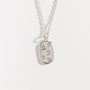 Mystic Star Silver Dog Tag Necklace