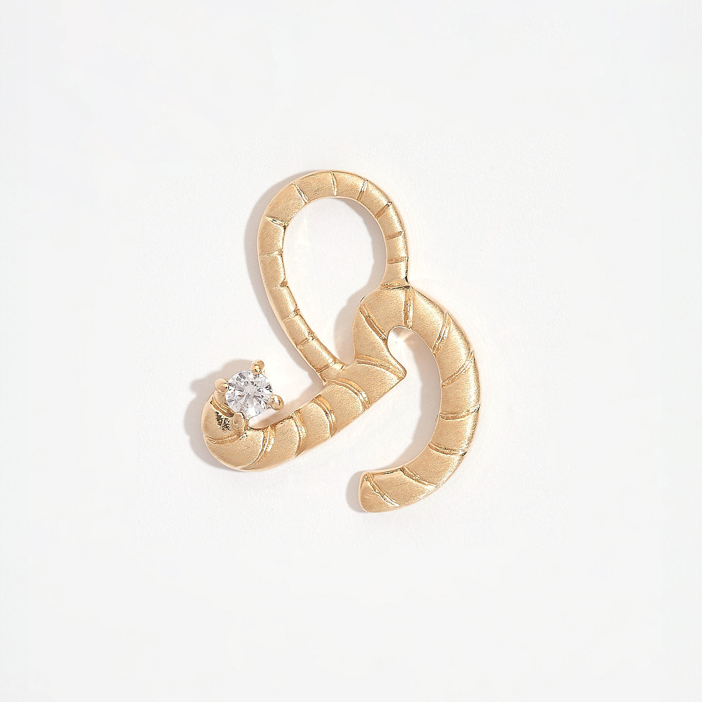 Courage Gold Shorthand Charm Pendant