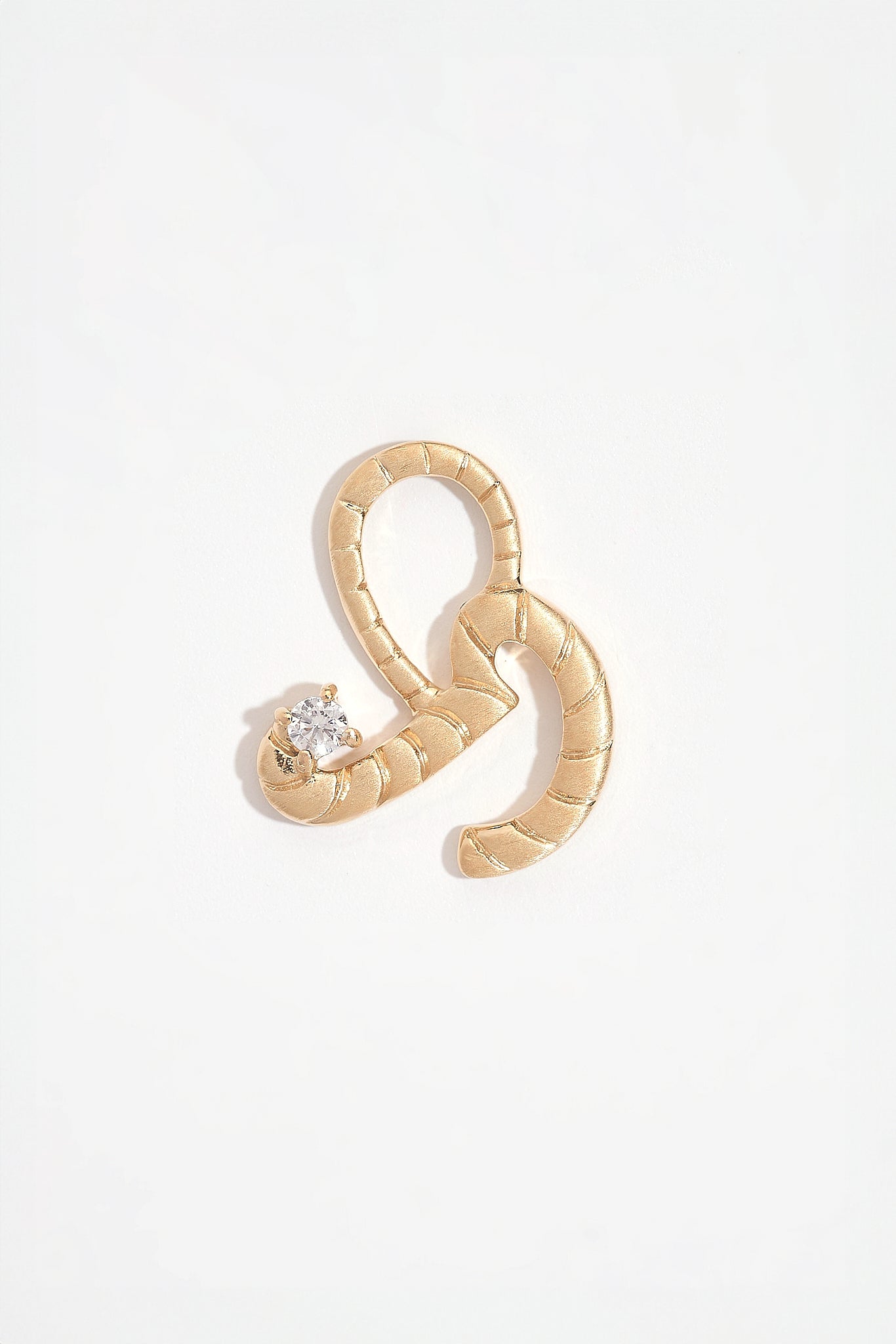 Courage Gold Shorthand Charm Pendant