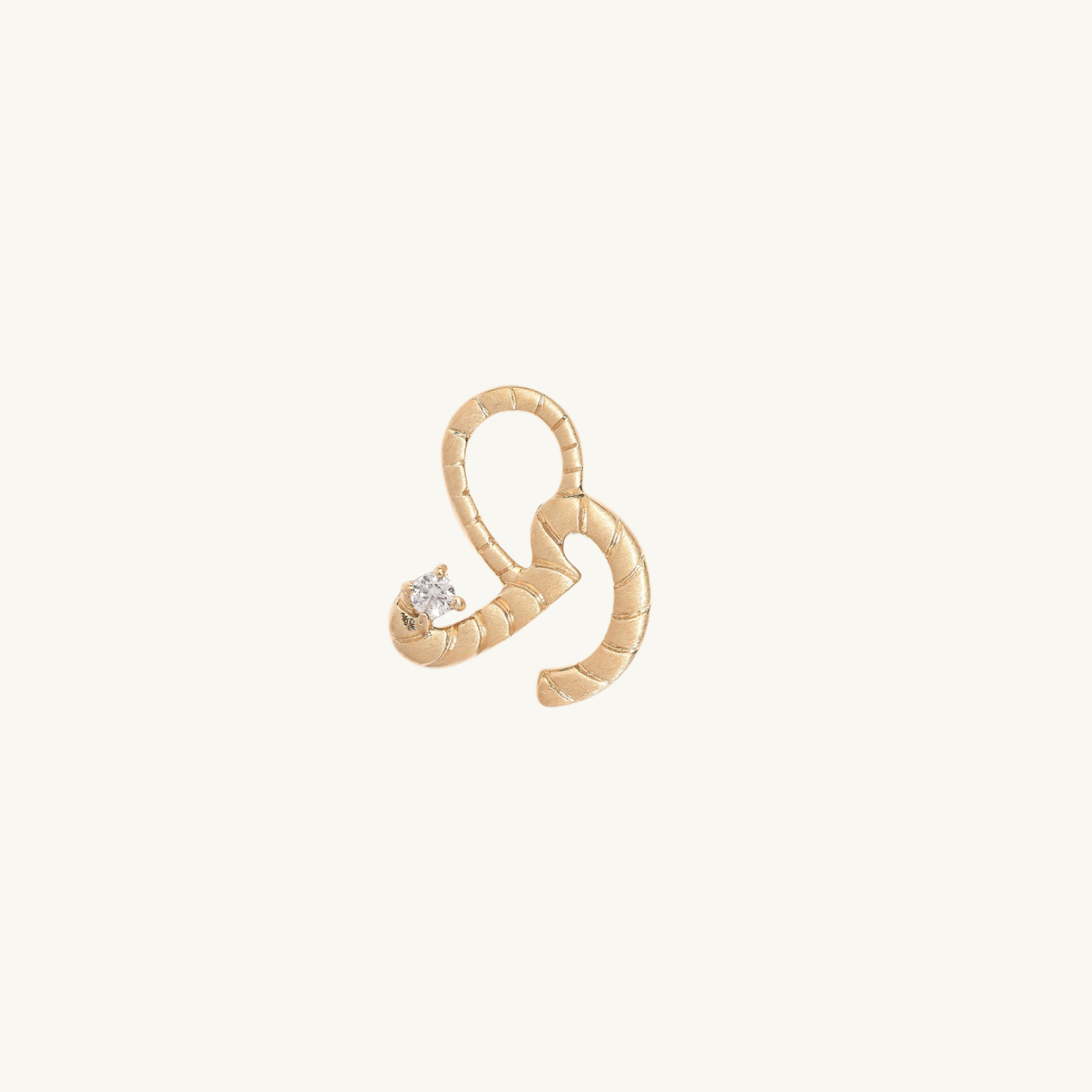Courage Gold Shorthand Charm Pendant