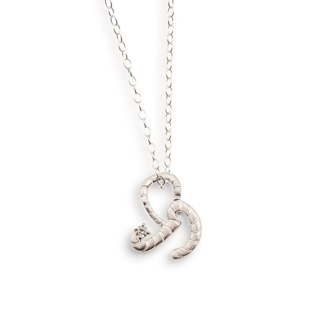Courage Silver Shorthand Charm Necklace