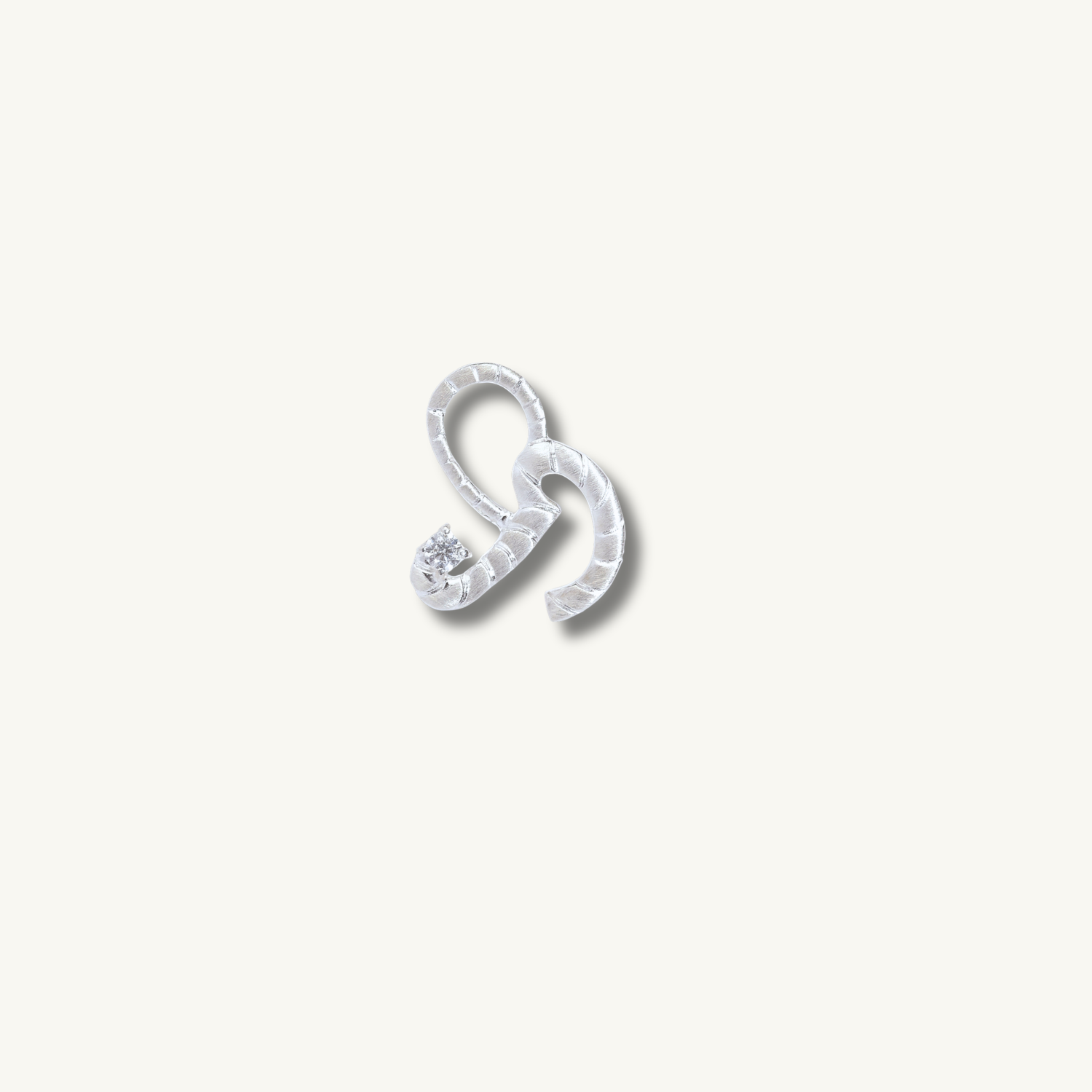 Courage Silver Shorthand Charm Pendant
