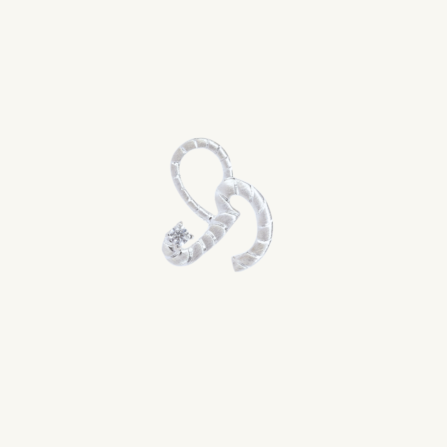 Courage Silver Shorthand Charm Pendant