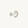 Courage Silver Shorthand Stud Earring