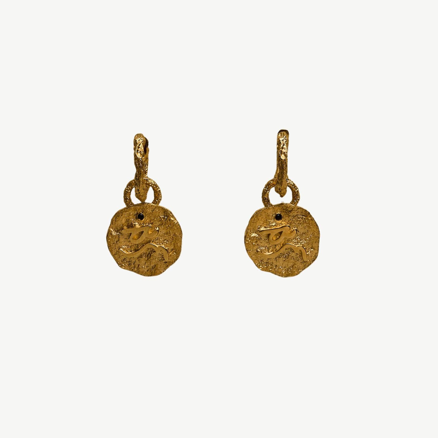 Difficult Woman Gold Huggie Hoops
