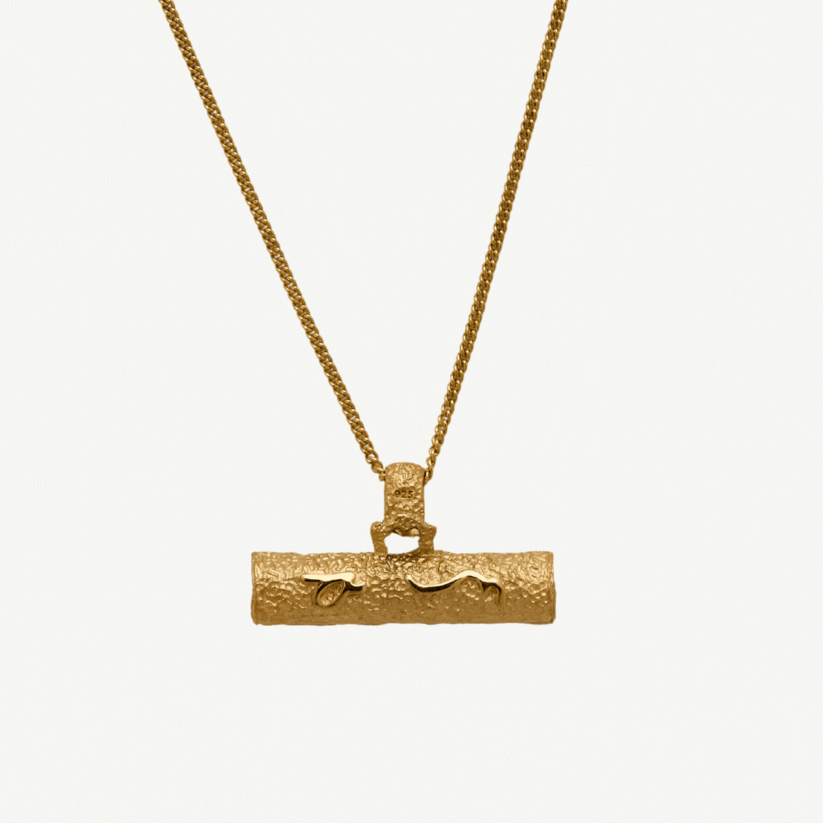 Difficult Woman Gold T Bar Necklace
