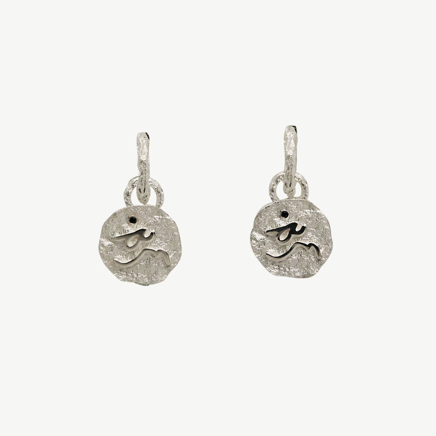 Difficult Woman Silver Huggie Hoops