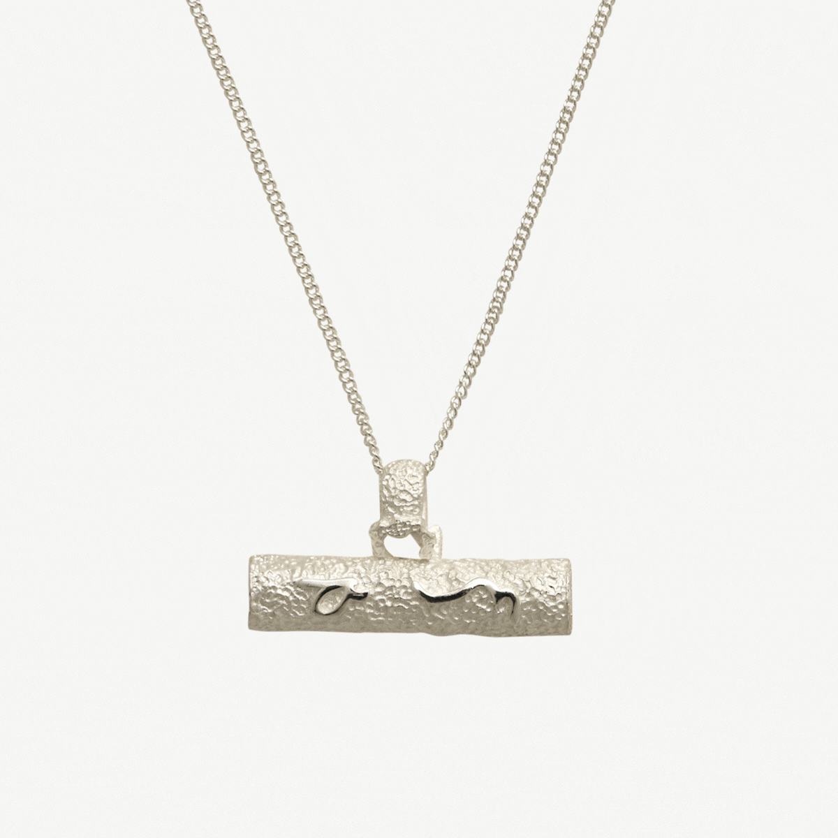 Difficult Woman Silver T Bar Necklace