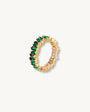 Emerald Baguette Gold Ring
