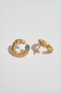 Emerald Gold Asymmetric Branch Earrings