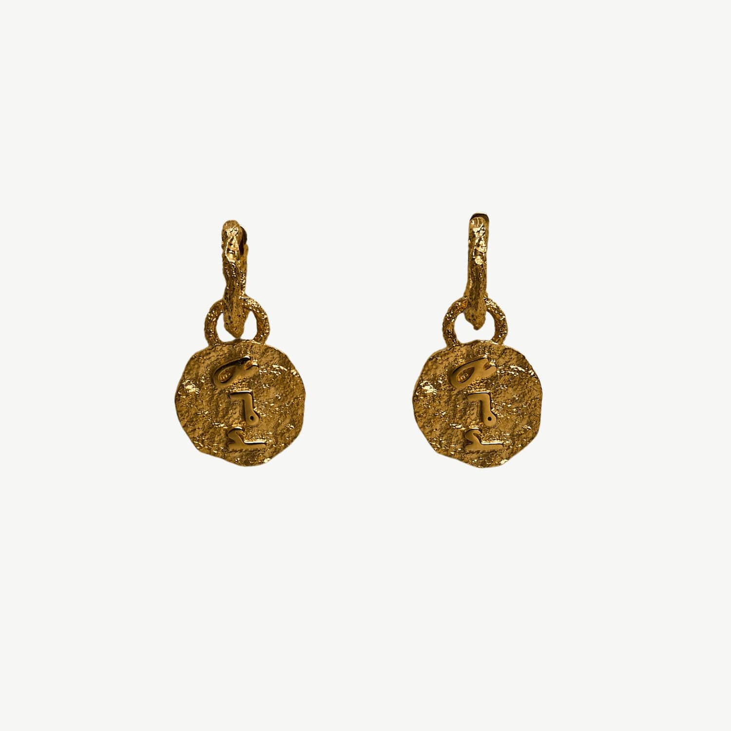 F*** this Sh*t Gold Huggie Hoops