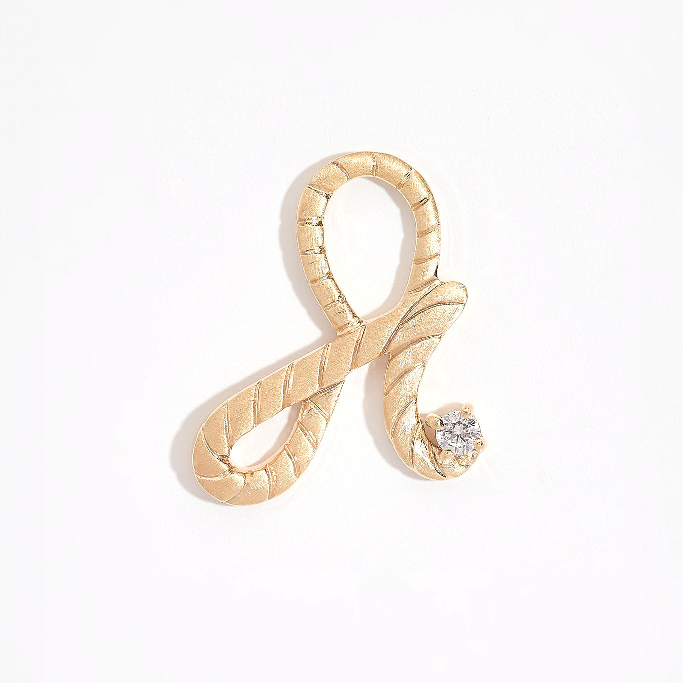 Fearless Gold Shorthand Charm Pendant