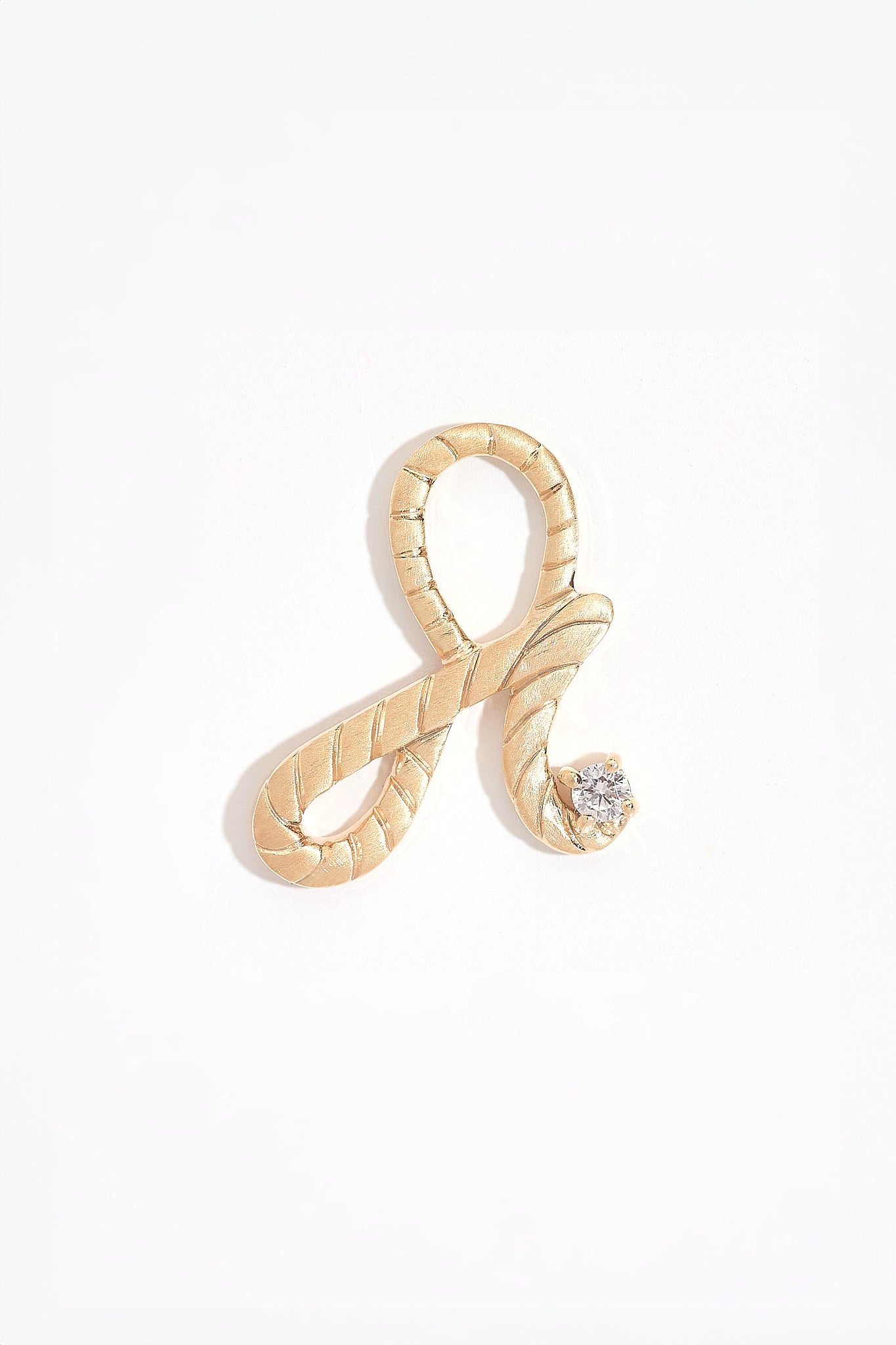 Fearless Gold Shorthand Charm Pendant