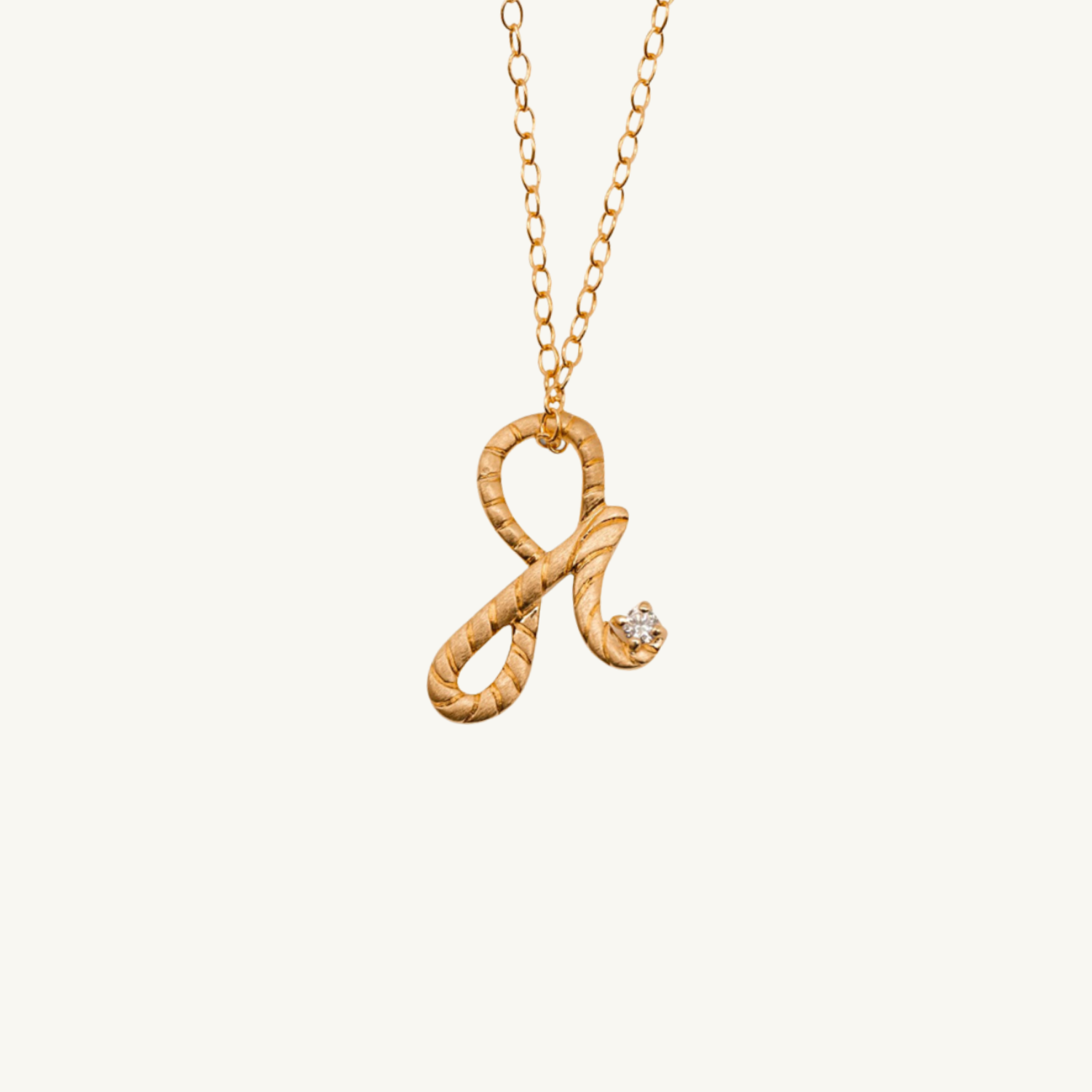Fearless Gold Shorthand Charm Necklace