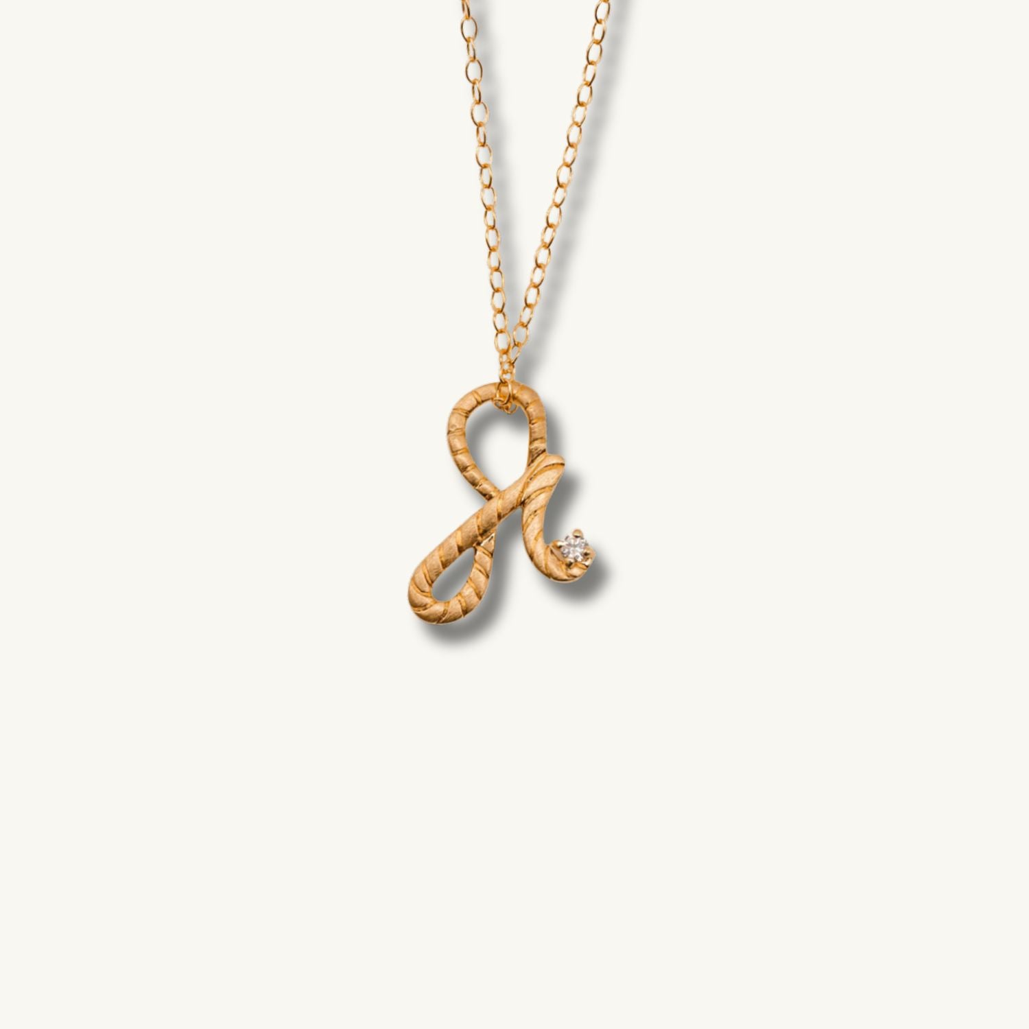 Fearless Gold Shorthand Charm Necklace