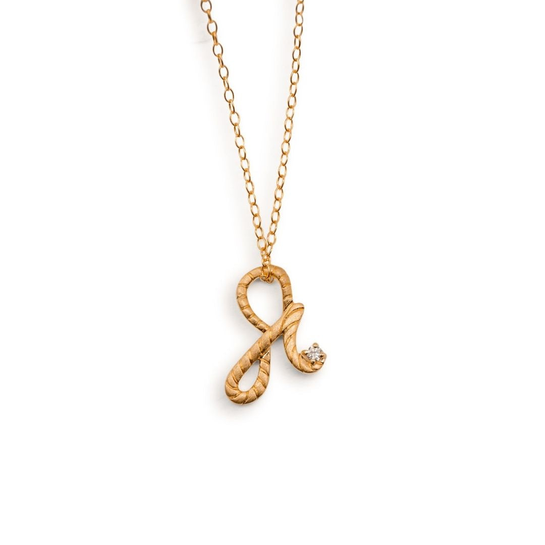 Fearless Gold Shorthand Charm Necklace