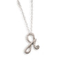 Fearless Silver Shorthand Charm Necklace