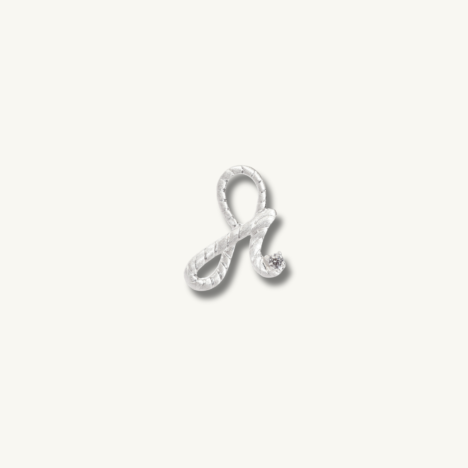 Fearless Silver Shorthand Charm Pendant