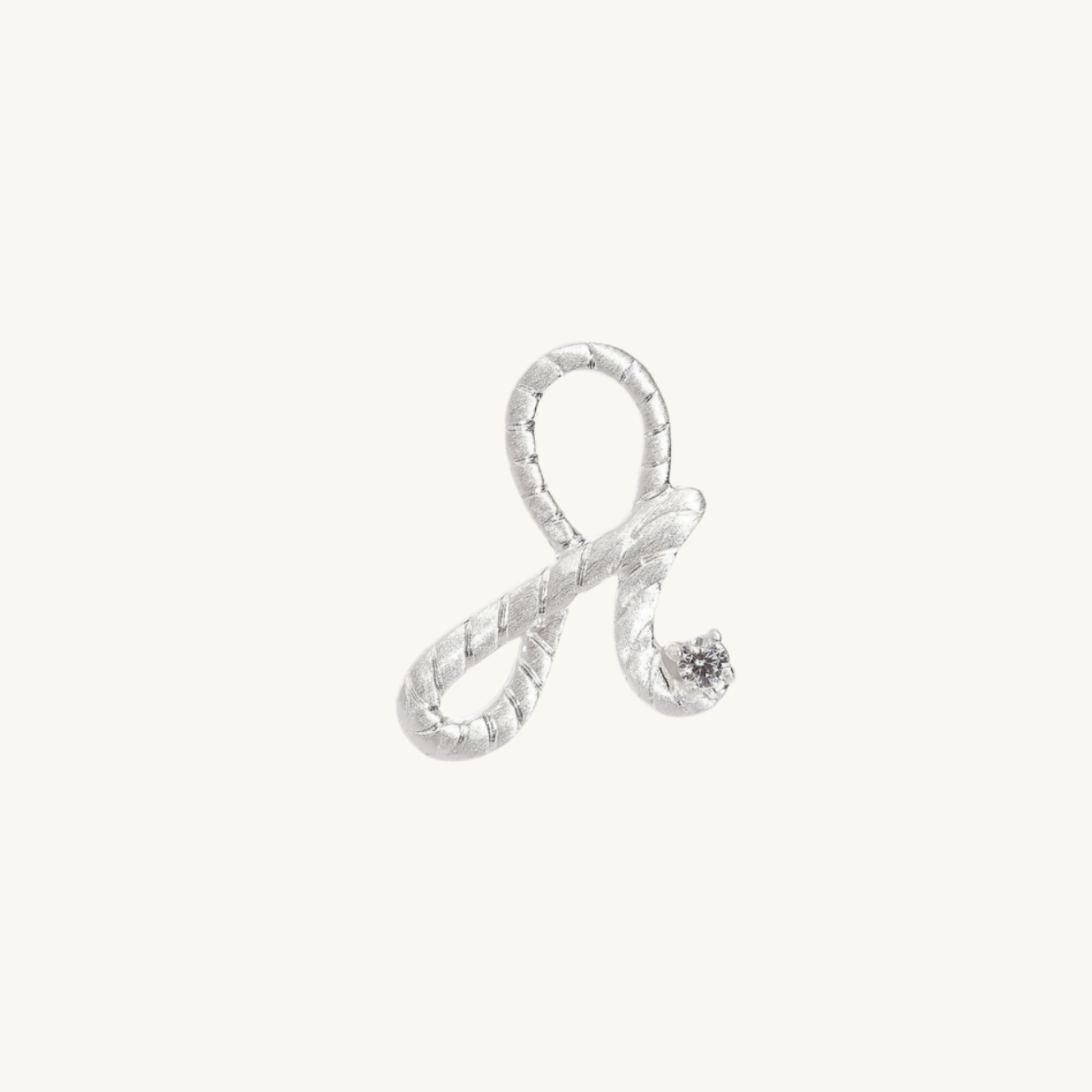 Fearless Silver Shorthand Charm Pendant
