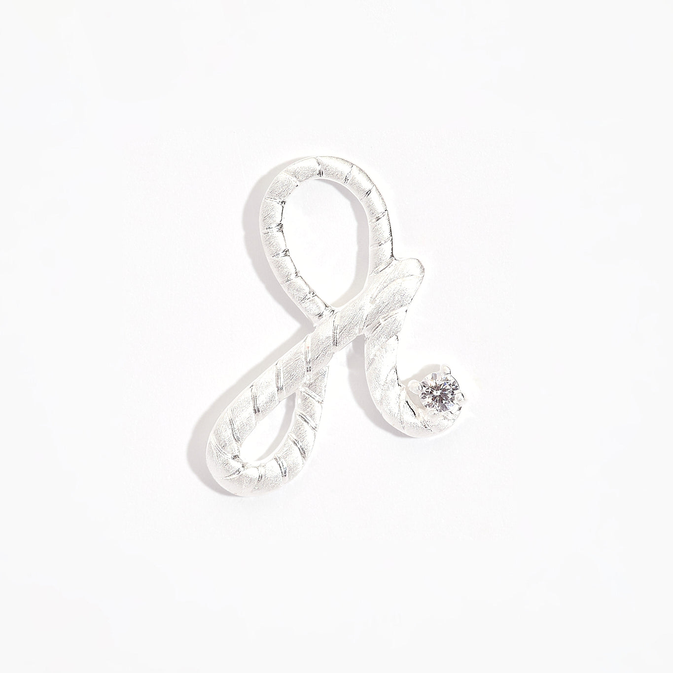 Fearless Silver Shorthand Charm Pendant