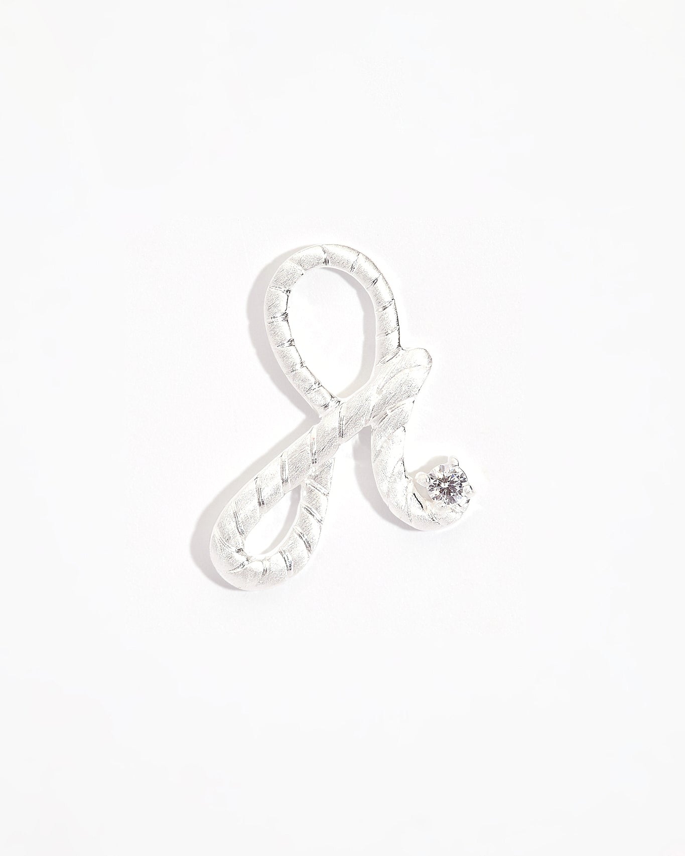 Fearless Silver Shorthand Charm Pendant