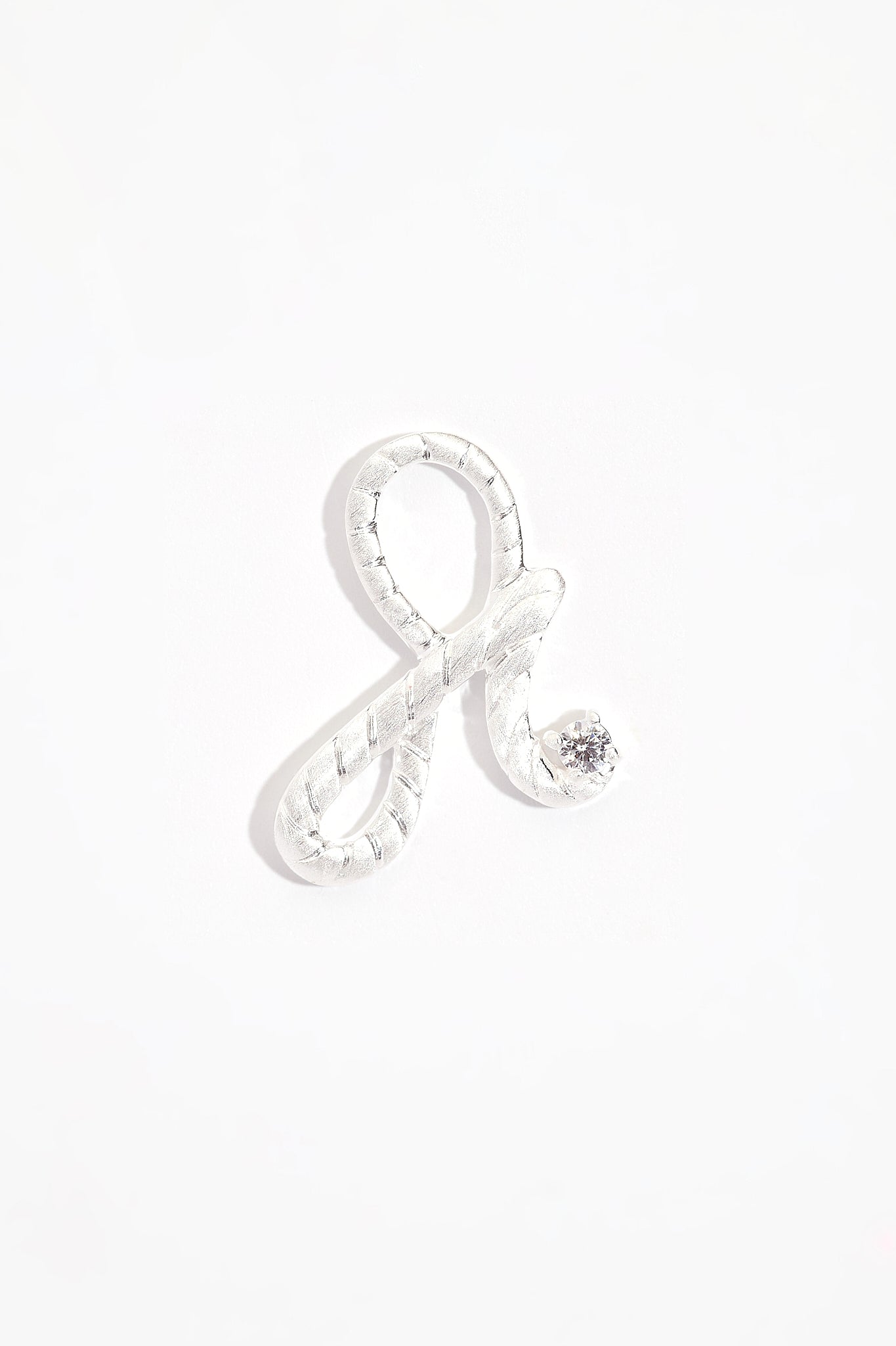 Fearless Silver Shorthand Charm Pendant
