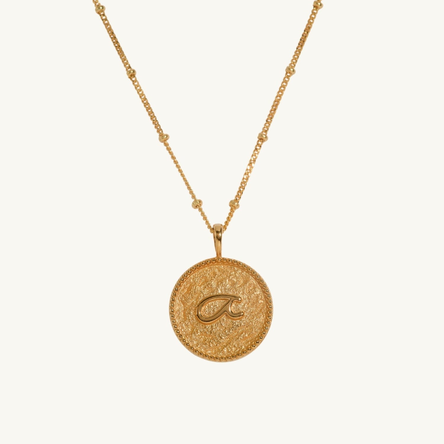 “Fuck” Gold Shorthand Coin Necklace