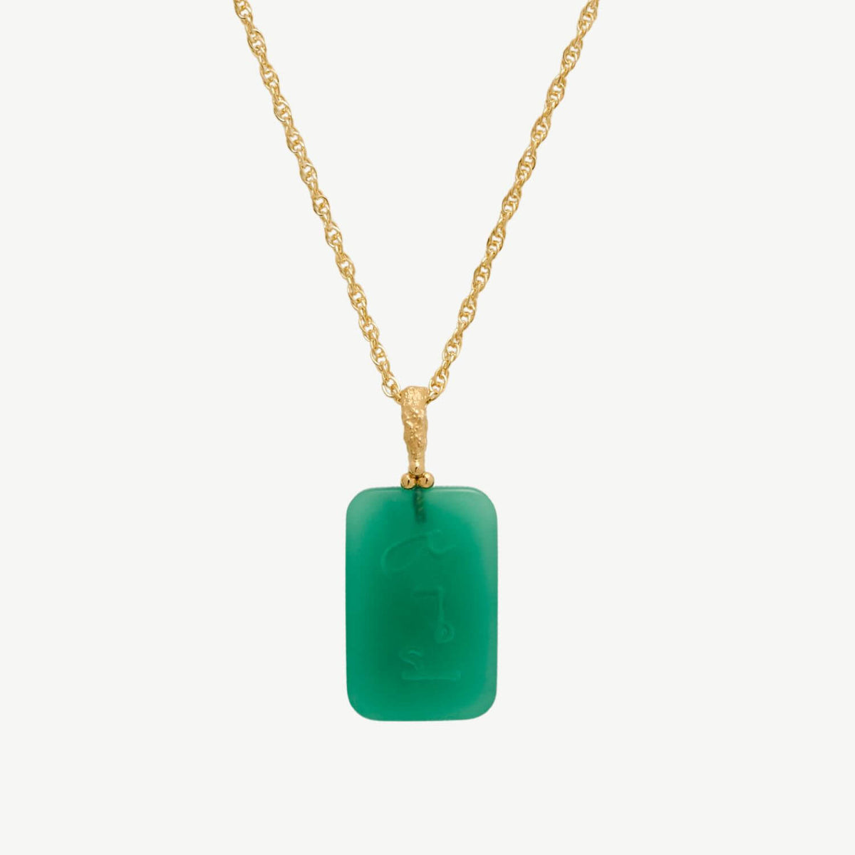 F*** this S*** Chalcedony Gold Necklace