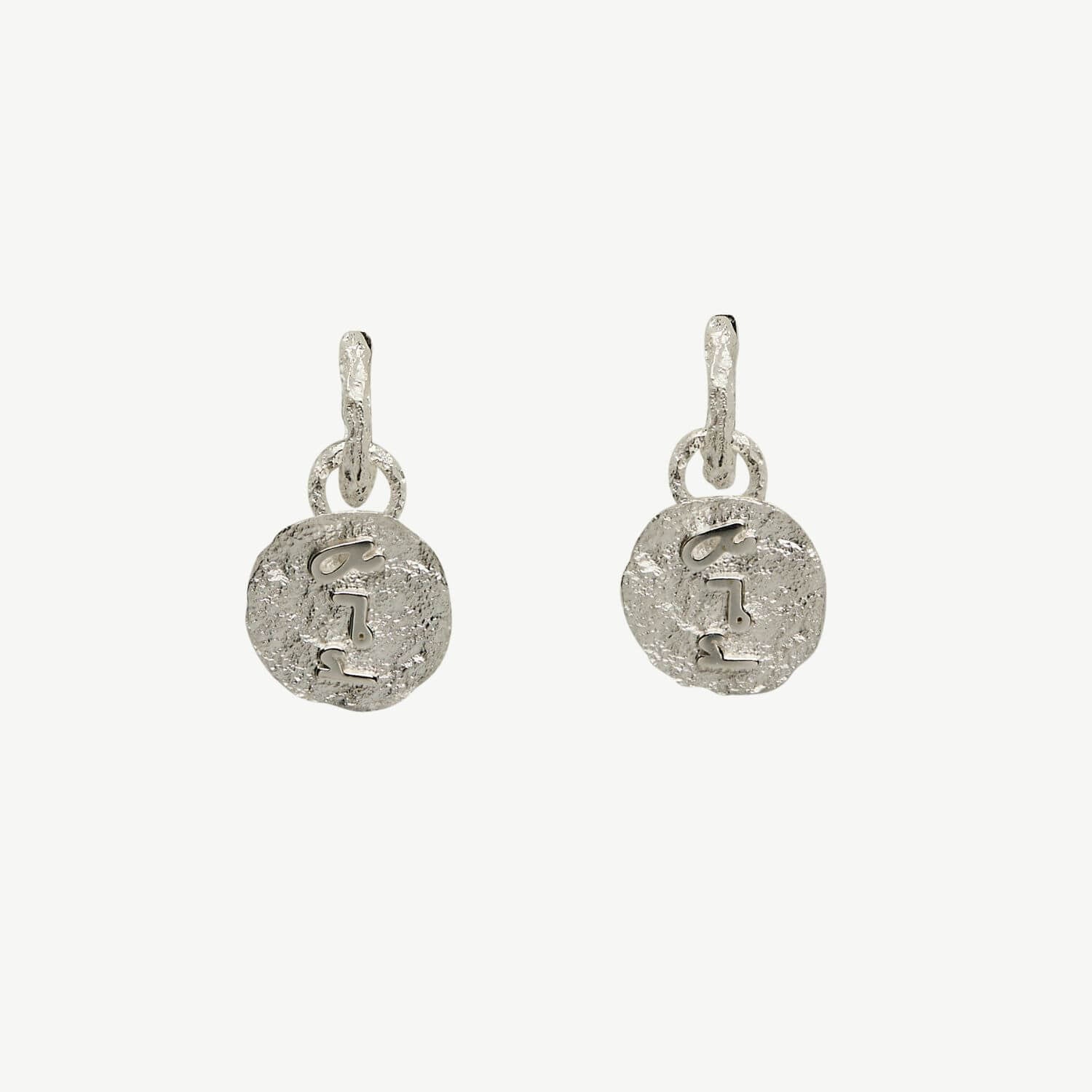 F*** this Sh*t Silver Huggie Hoops