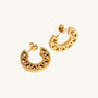 Geometric Gold Hoop Earrings