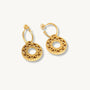 Geometric Statement Gold Hoop Earrings