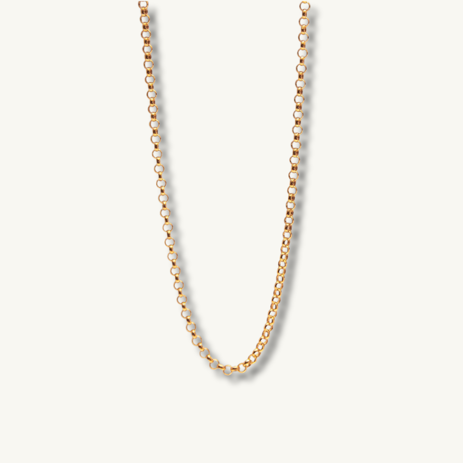 Belcher Rolo Gold Chain Necklace