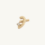 Great Gold Shorthand Stud Earring