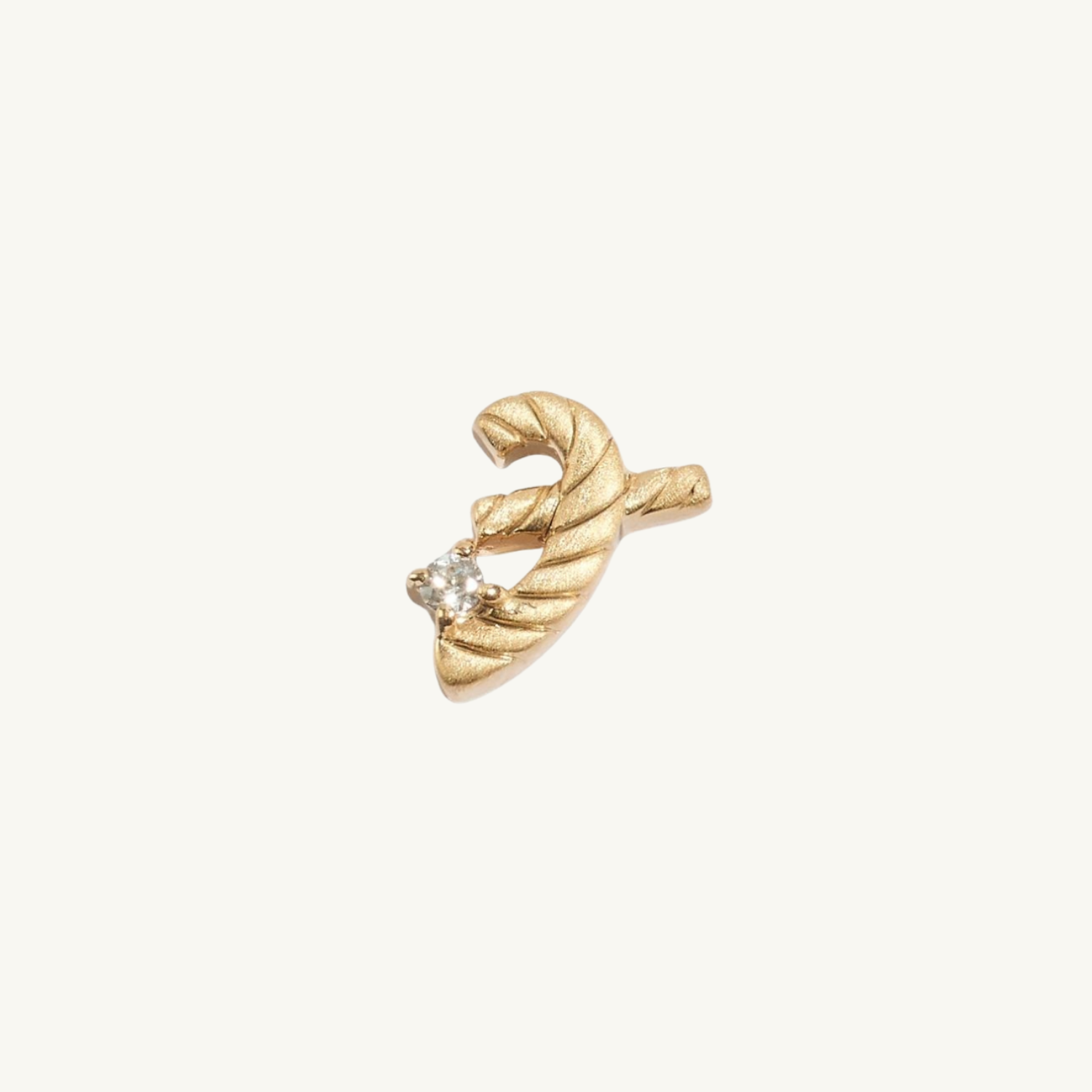 Great Gold Shorthand Stud Earring