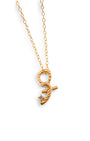 Great Gold Shorthand Charm Necklace