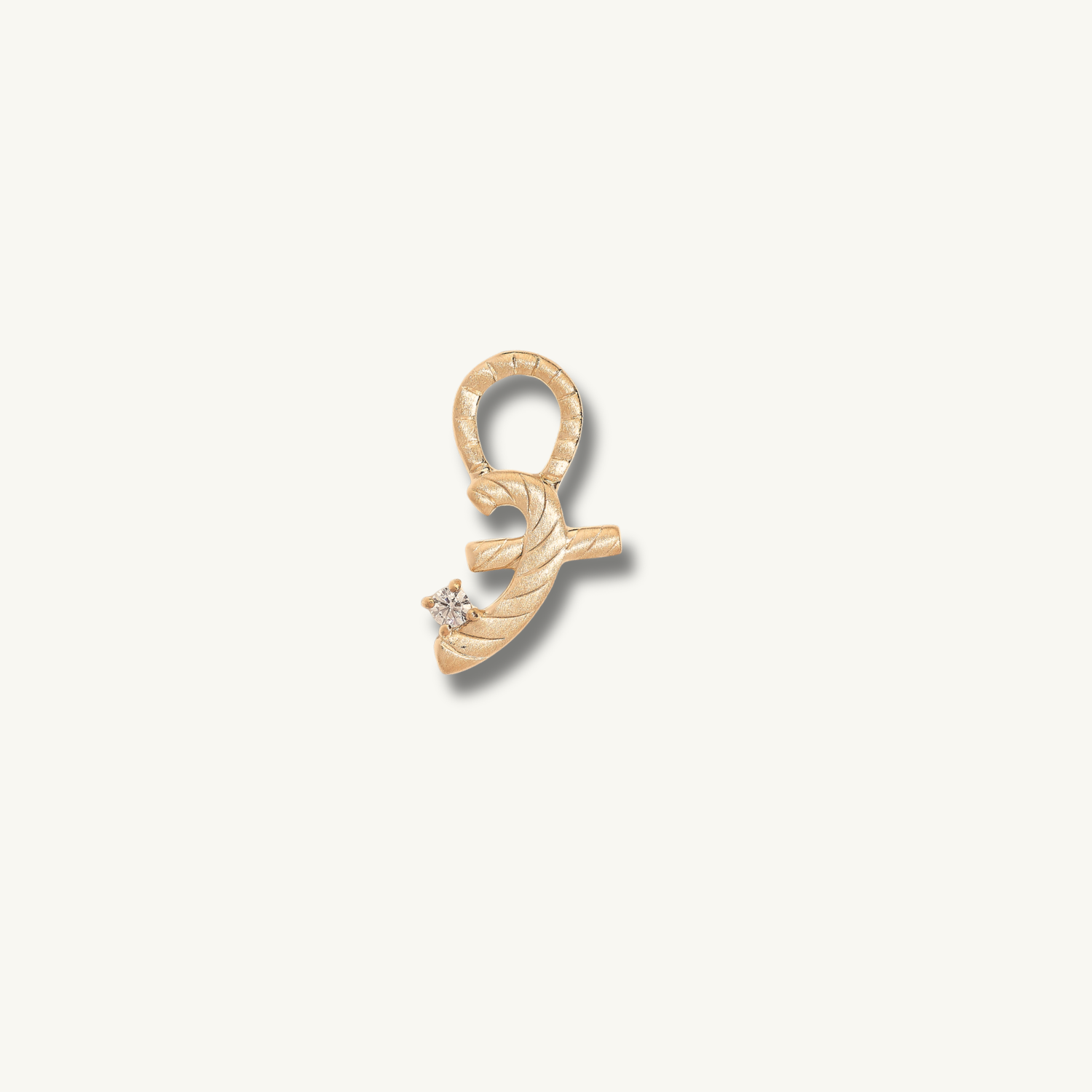 Great Gold Shorthand Charm Pendant