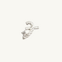 Great Silver Shorthand Stud Earring