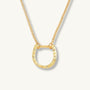 Sparkly Gold Horseshoe Necklace