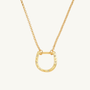 Sparkly Gold Horseshoe Necklace