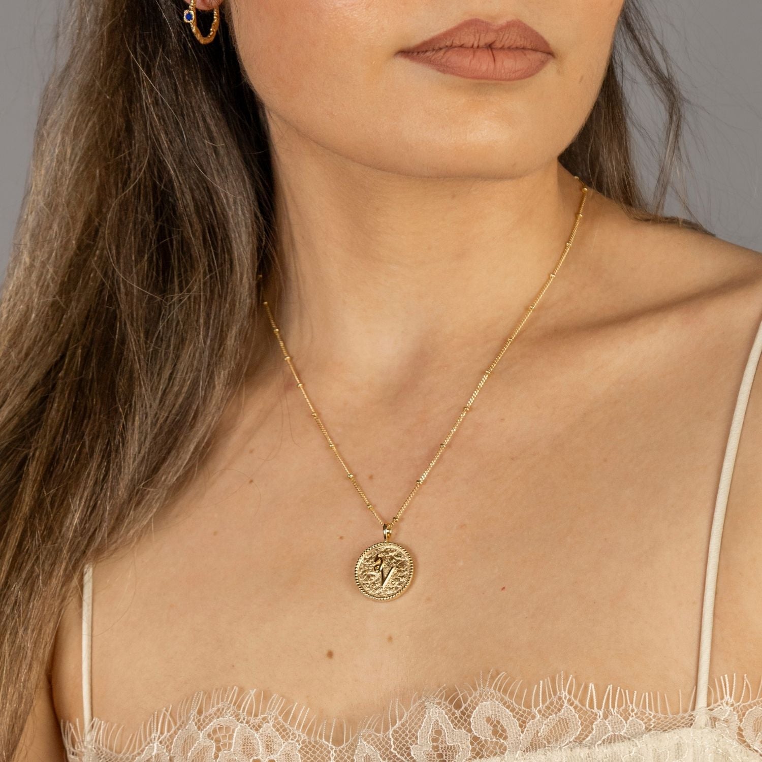 "Inspire" Gold Coin Necklace