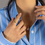 Twisted Branch Green Chalcedony Ring
