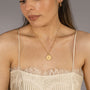 "Kind/Knowledge" Gold Coin Necklace