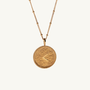 "Kind/Knowledge" Gold Coin Necklace
